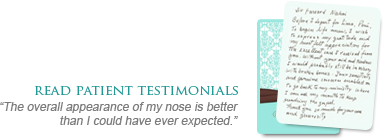 See Patient testimonials